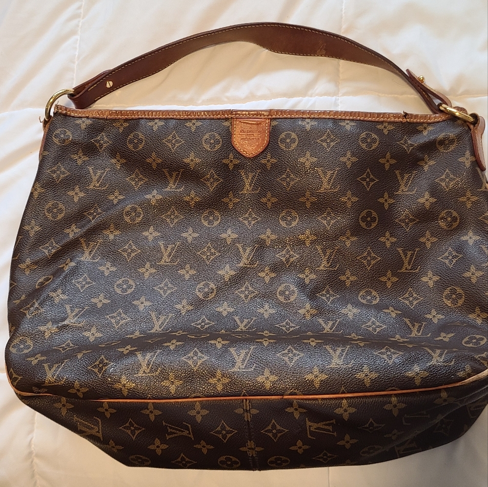 Louis Vuitton Monogram Shoulder Tote with Original Dust Bag